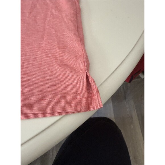 Dixxon Shirt Mens 2X Striped Polo Stitch Premium Golf Performance Red/Black - Picture 4 of 9